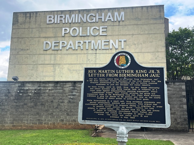Historic marker to Letter from Birmingham Jail