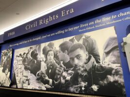 Atlanta history display at Atlanta airport
