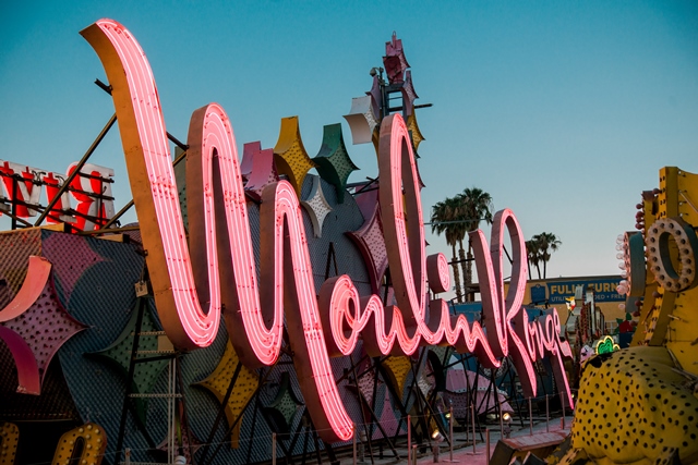 Moulin Rouge sign at Neon Museum Las Vegas Black history